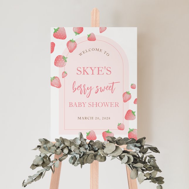 Strawberry Berry Sweet Boho Welcome Sign (Creator Uploaded)