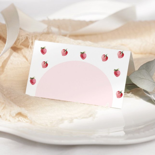Strawberry berry sweet place cards (Creator Uploaded)