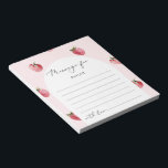 Strawberry berry sweet time capsule message notepad<br><div class="desc">Strawberry berry sweet time capsule message Notepad.
Matching items are available.</div>