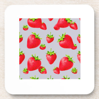 strawberry beverage coaster