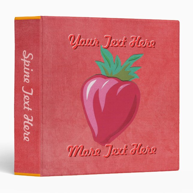 Strawberry Binder (Front/Spine)
