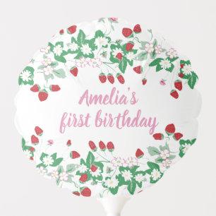 Strawberry Birthday Balloon