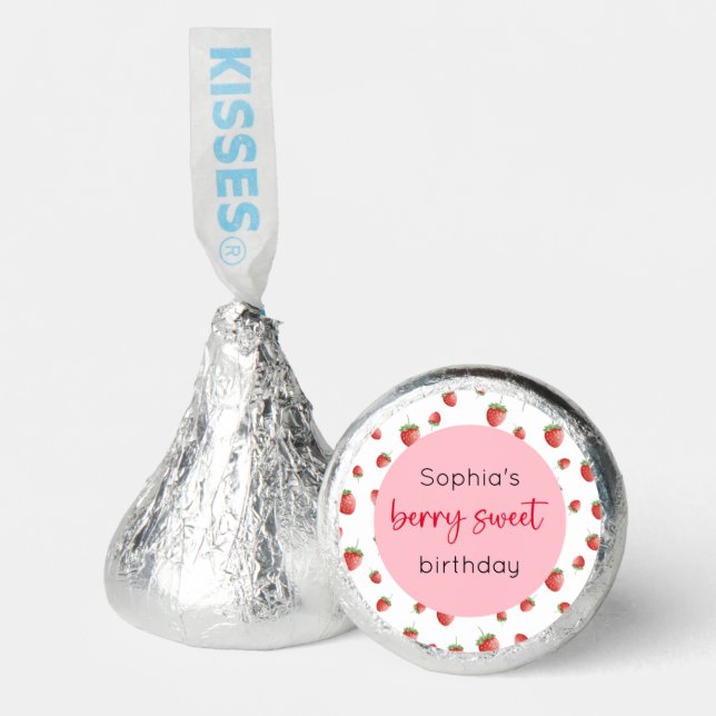 Strawberry Birthday Berry Sweet Hershey®'s Kisses® (Front)