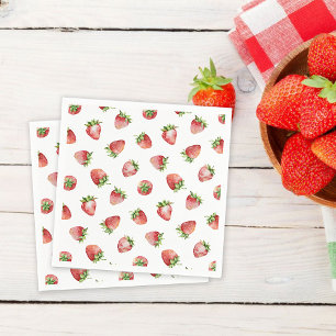 Strawberry Birthday Berry Sweet Napkins