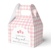 Strawberry Birthday Favor Boxes