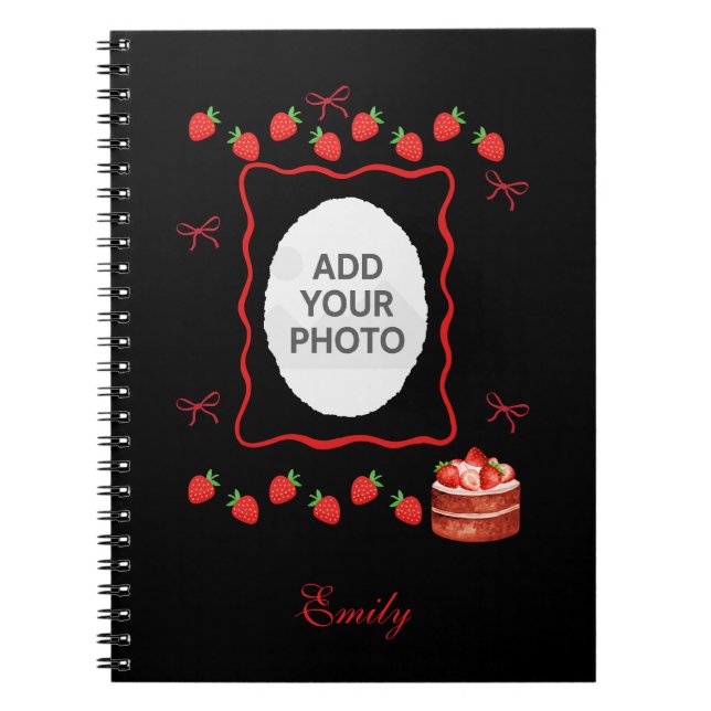 Strawberry Birthday Notebook Gift (Front)