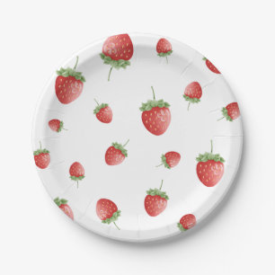 Strawberry Birthday Paper Plates