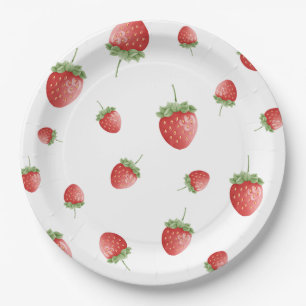 Strawberry Birthday Paper Plates