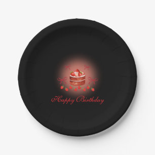 Strawberry Birthday Paper Plates