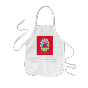 Strawberry Birthday Party Girl Kids' Apron
