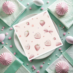 Strawberry Birthday Party Napkins