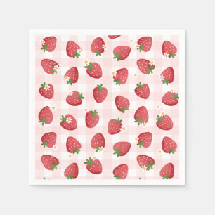 Strawberry Birthday Party Napkins