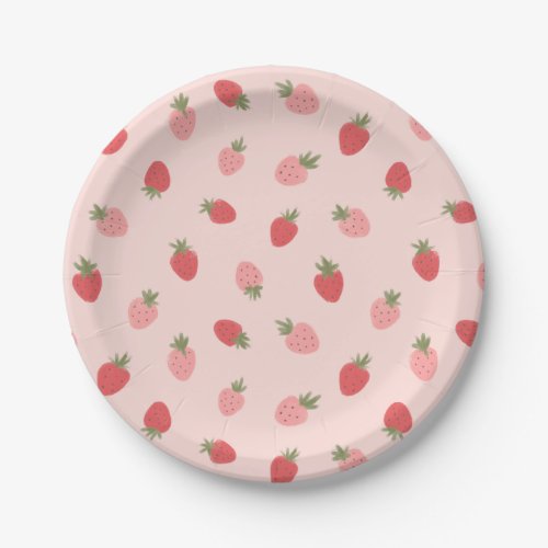 Strawberry Birthday Party Paper Plates