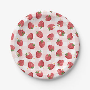 Strawberry Birthday Party Paper Plates