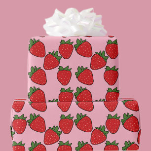 Strawberry Birthday Party Theme  Wrapping Paper
