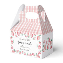 Strawberry Birthday Thank You Berry Much Sweet Fav Favor Boxes