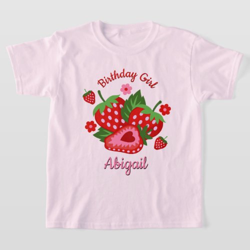 Strawberry  Birthday toddler tshirts
