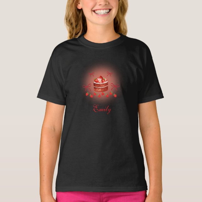 Strawberry Birthday Tshirt Gift (Front)