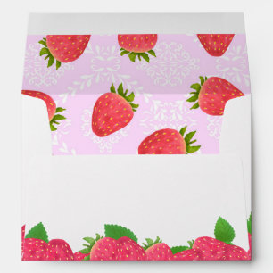 Strawberry Blank Pink Envelope