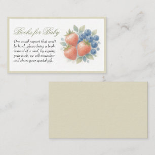 Strawberry Blueberry Baby Books for Baby Enclosure Card