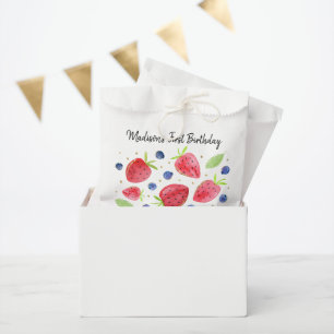 Strawberry Blueberry Berry Sweet Birthday Favor Bag