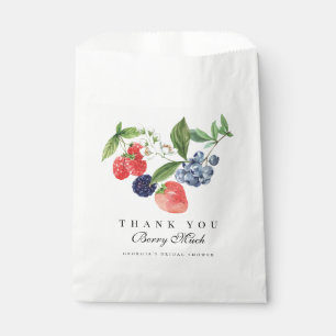 Strawberry Blueberry Personalized Favor Bag