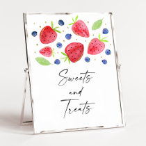 Strawberry Blueberry Sweets & Treats Sign
