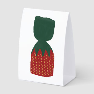 Strawberry Bon Bons Candies Paper Table Tent