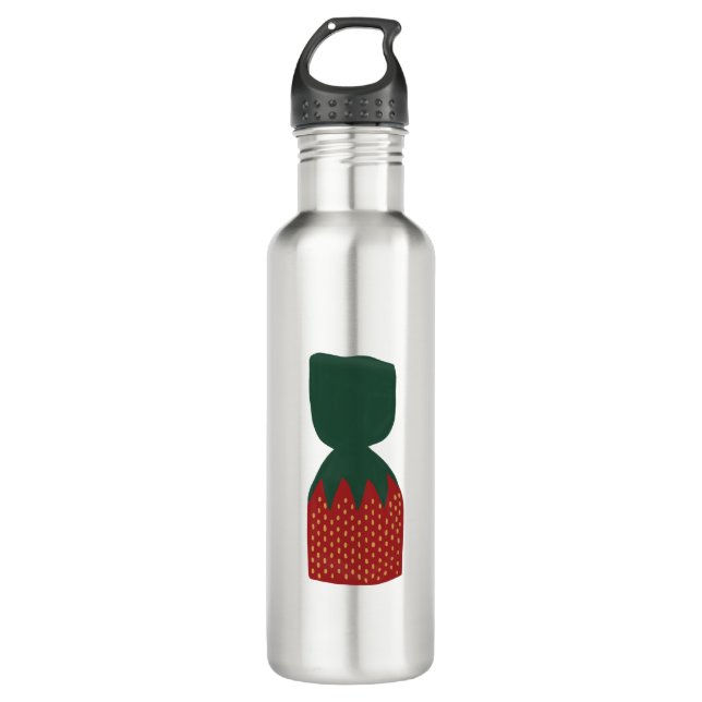 Strawberry Bon Bons Candies Stainless Steel Water Bottle (Front)