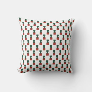 Strawberry Bon Bons Candies Throw Pillow