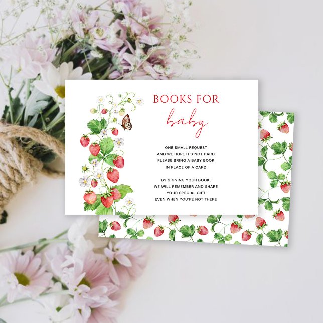 Strawberry Books For Baby card (Creator Uploaded)