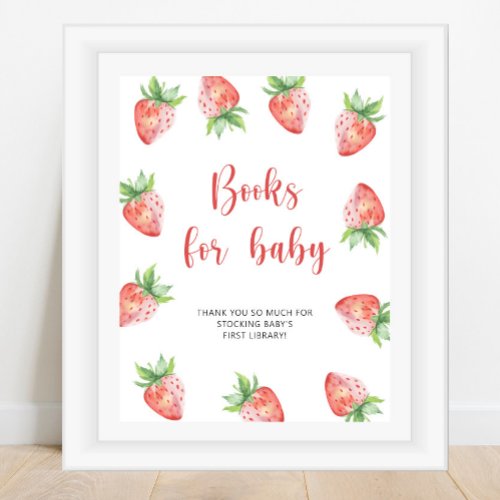 Strawberry _ books for baby poster