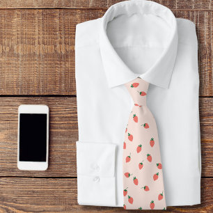Strawberry Botanical Tie