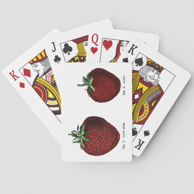 Strawberry Botanicals Poker Cards (Back)