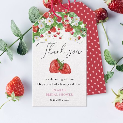 Strawberry Bridal Shower Gift Tags