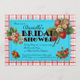 Strawberry Bridal Shower Invitation