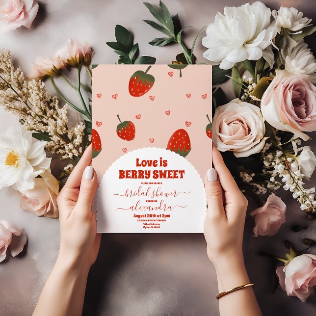 Strawberry Bridal Shower Invitation (Creator Uploaded)