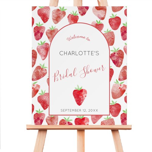 Strawberry Bridal Shower Welcome Sign