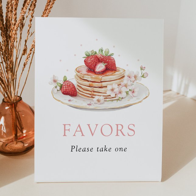 Strawberry Brunch Baby Shower Favors Sign (Creator Uploaded)