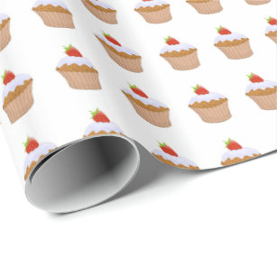 Strawberry Bun Wrapping Paper