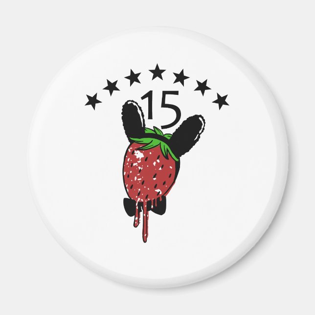 STRAWBERRY BUNNY MAGNET (Front)