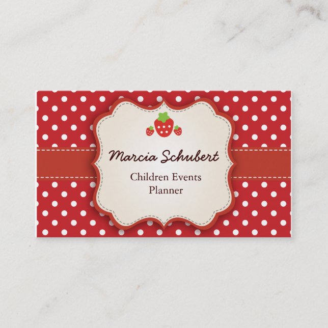 Strawberry Business Card (Front)
