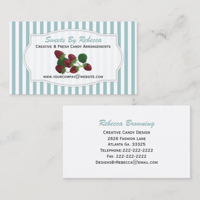Strawberry Business Card (Front/Back)