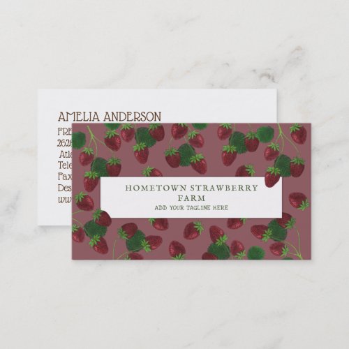 Strawberry Business Card
