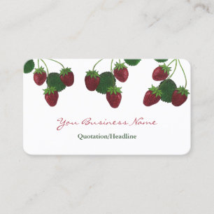 Strawberry  business card