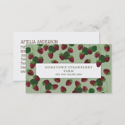 Strawberry Business Card