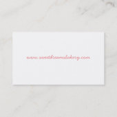 Strawberry business card (Back)