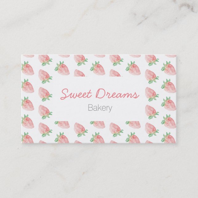 Strawberry business card (Front)