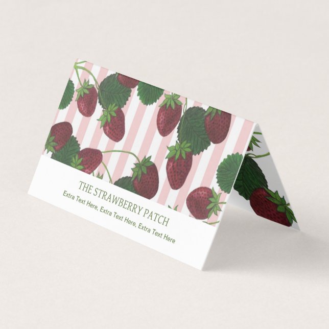Strawberry Business Card (Front)