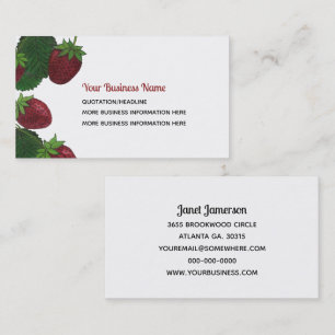 Strawberry Business Cards